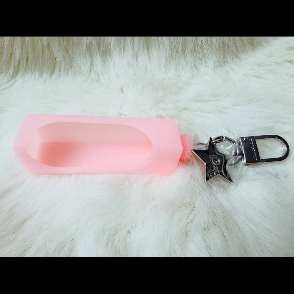 New! Dior Lip Glow Oil Holder Keychain NIB